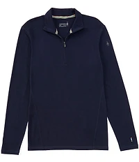 SmartWool Slim Fit Merino Base Layer Solid Quarter-Zip Pullover