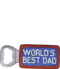 Smathers & Branson World's Best Dad Needlepoint Bottle Opener