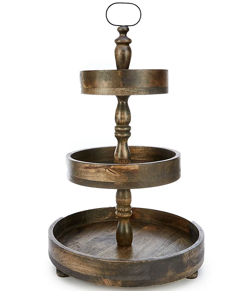 Southern Living 3-Tier Wood Server