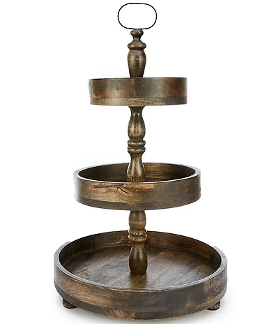 Southern Living 3-Tier Wood Server