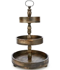 Southern Living 3-Tier Wood Server