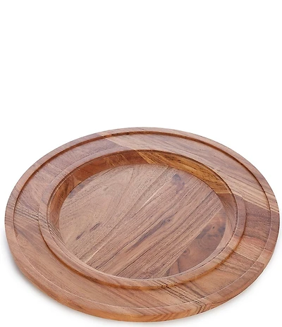 Southern Living Acacia Wood Round Charger