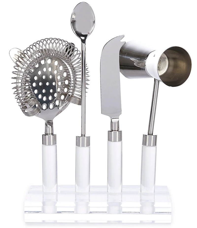 Southern Living Acrylic & Stainless Steel Bar Tool Set