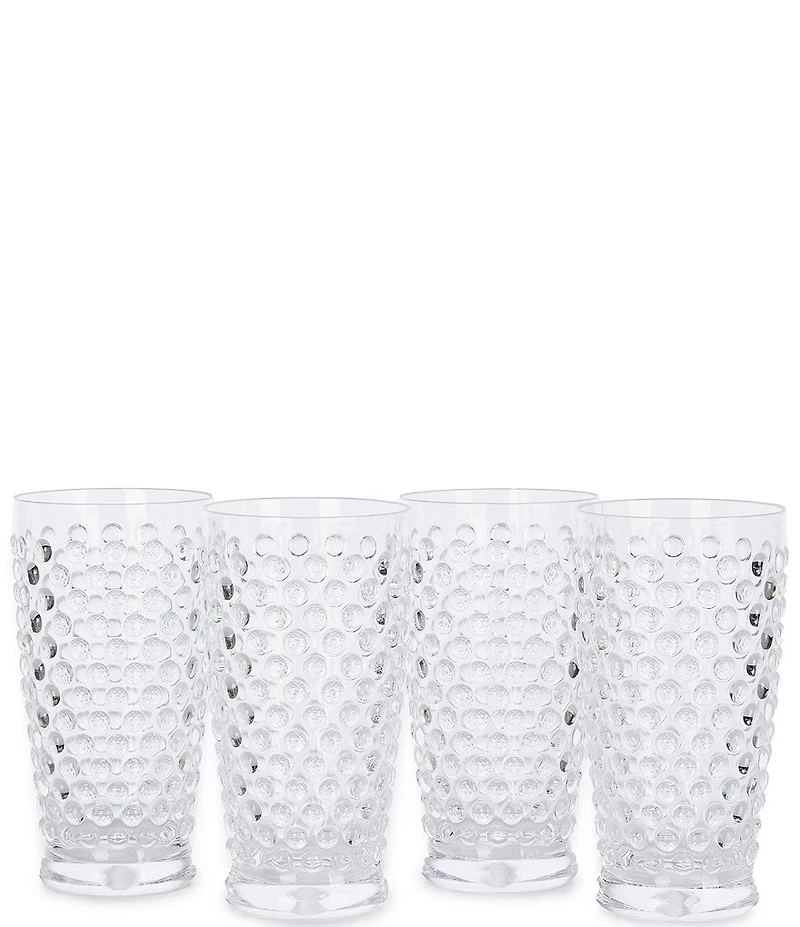Southern Living Parker Acrylic Hobnail Jumbo Tumblers, Set of 4