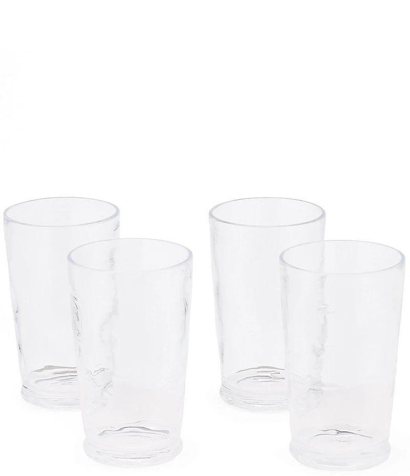 Southern Living Acrylic Ribbed Tumbler Drinkware, Set of 4