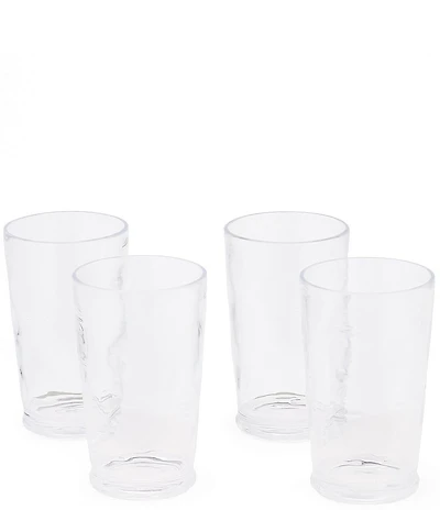 Southern Living Acrylic Ribbed Tumbler Drinkware, Set of 4