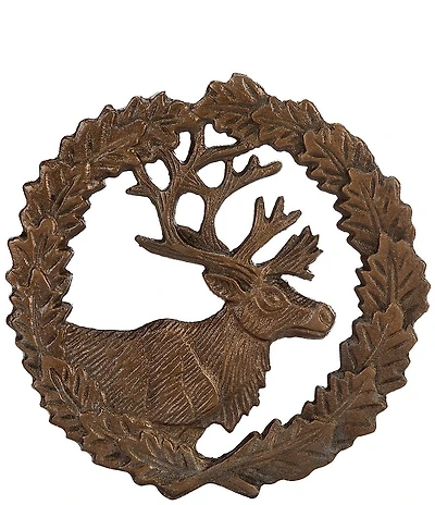 Southern Living Aluminum Elk & Wreath Trivet