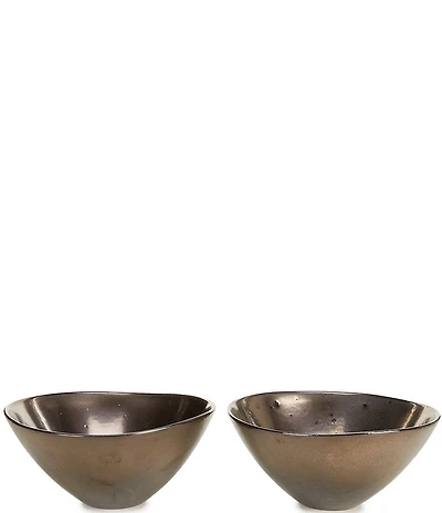 Southern Living Astra Collection Bronze Noodle Bowls, Set of 2