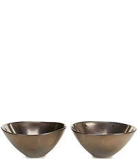 Southern Living Astra Collection Bronze Noodle Bowls, Set of 2