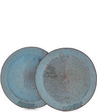 Southern Living Astra Teal Dinner Plate, Set of 2