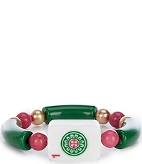 Southern Living Beaded Mahjong Tile Novelty Stretch Bracelet