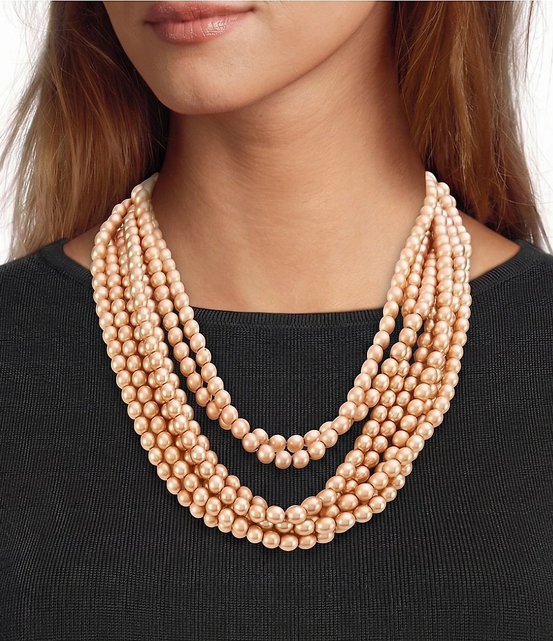 Southern Living Beaded Multi Strand Necklace