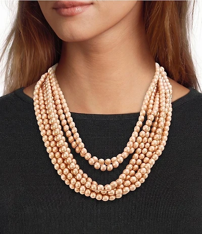 Southern Living Beaded Multi Strand Necklace