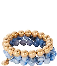 Southern Living Beaded Stretch Bracelet Set
