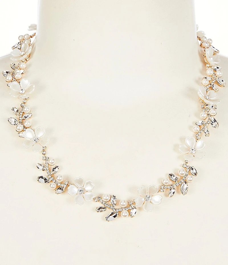 Southern Living x Borrowed & Blue Delicate Flowers Collar Necklace