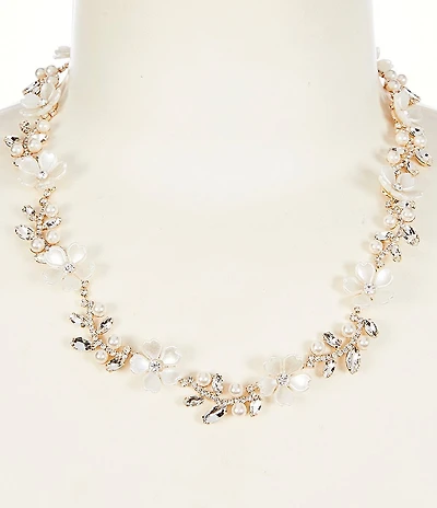 Southern Living x Borrowed & Blue Delicate Flowers Collar Necklace