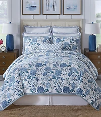 Southern Living Bradford Floral Toile Print Comforter Mini Set