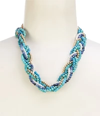 Southern Living Braided Bead Collar Necklace