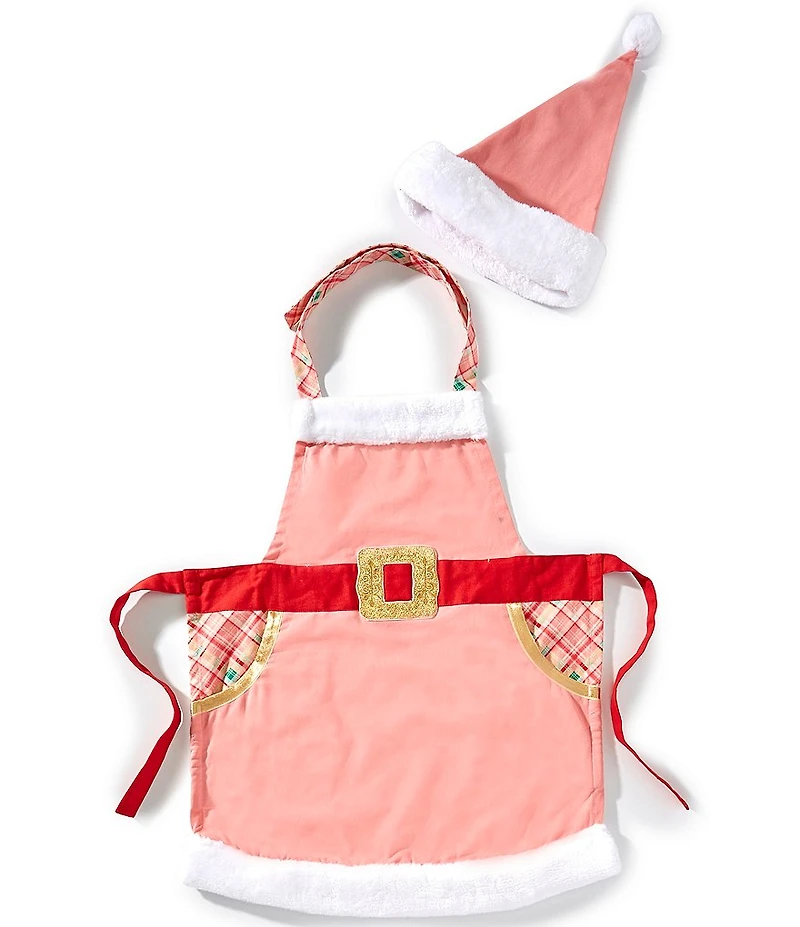 Southern Living Child Santa Apron & Hat Set