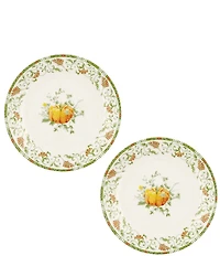Southern Living Chinoiserie Pumpkin Collection Accent Plates, Set of 2