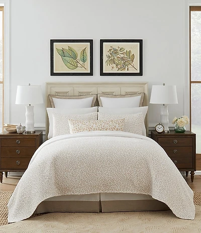 Southern Living Classic Kyra Cheetah Print Reversible Coverlet Mini Set