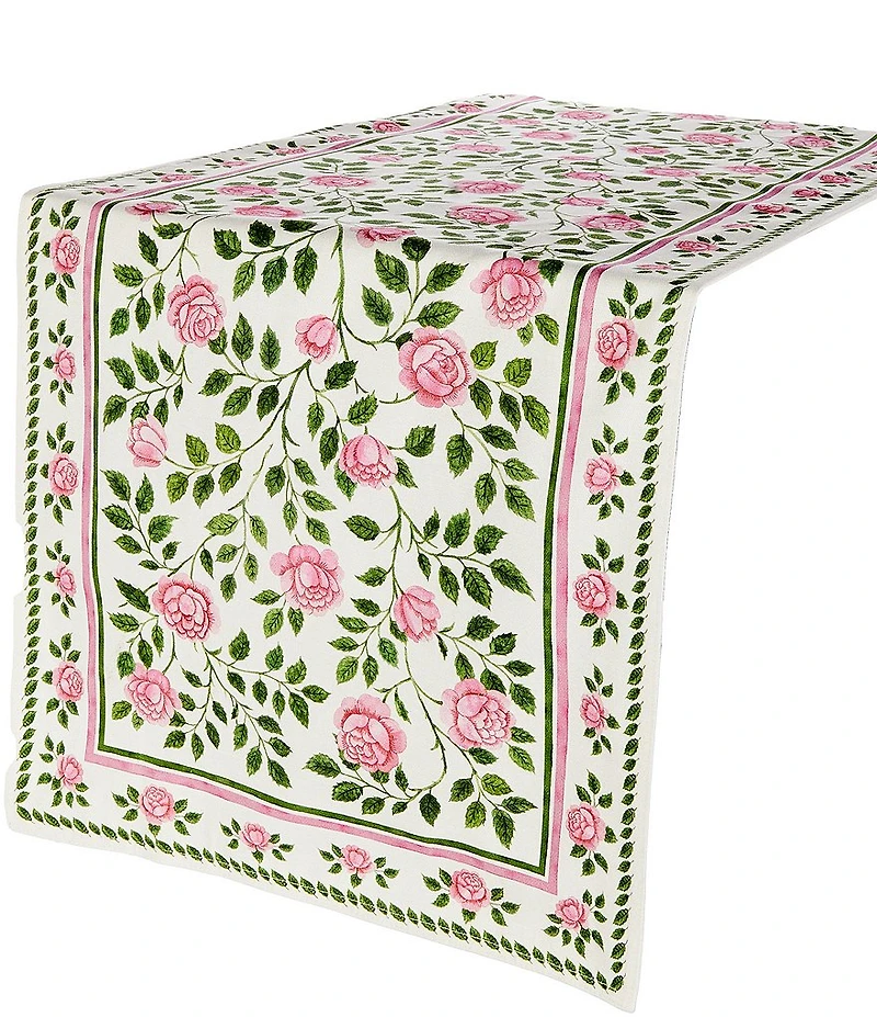 Southern Living Constance Collection Floral Extra Long Runner