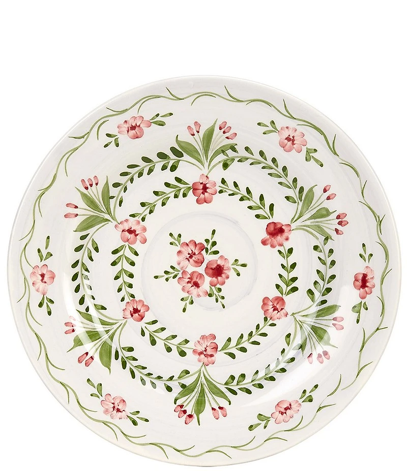 Southern Living Pink Floral Salad Plate