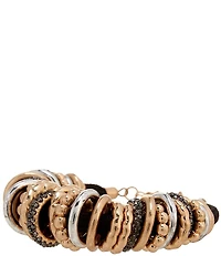Southern Living Cord Line Bracelet with Mismatch Discs