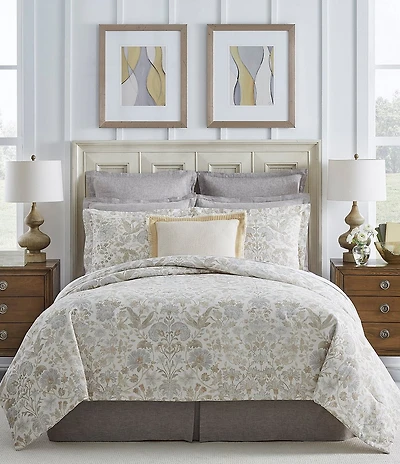 Southern Living Courtney Damask Floral Mini Comforter Set