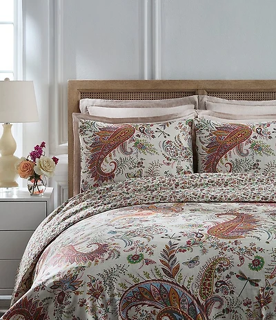 Southern Living Design House Cassiano Paisley Reversible Duvet Cover Mini Set