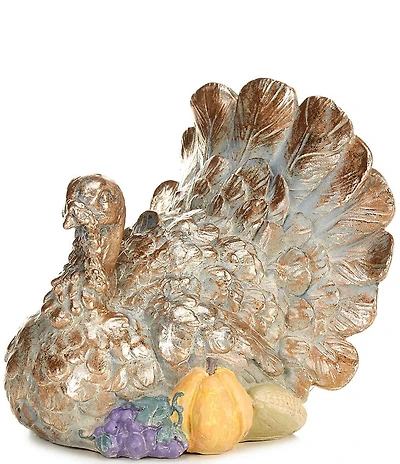 Southern Living Festive Fall Collection Colorful Turkey Figurine
