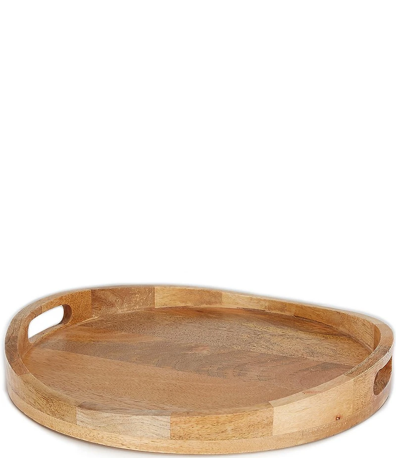 Southern Living Festive Mango Wood Serving Tray