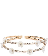 Southern Living Flower Trimmed Cuff Bracelet