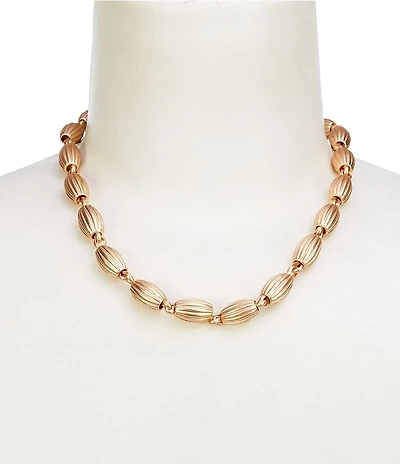 Southern Living Fluted Bead Collar Necklace