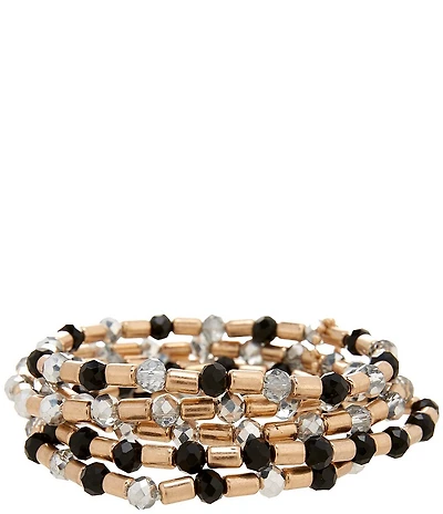 Southern Living Glitzy Beaded Stretch Bracelet Set