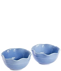 Southern Living Gracie Collection Scalloped Cereal Bowls, Set of 2