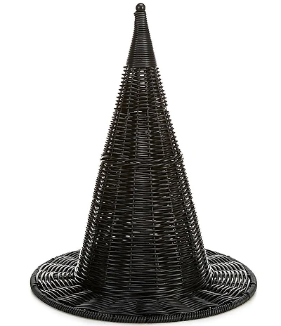 Southern Living Halloween Collection Wicker Witch Hat