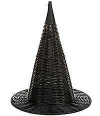 Southern Living Halloween Collection Wicker Witch Hat