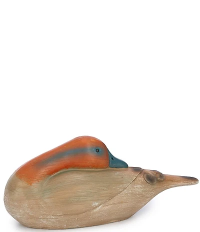 Southern Living Hand-Painted Sleeper Duck Decorative Figurine