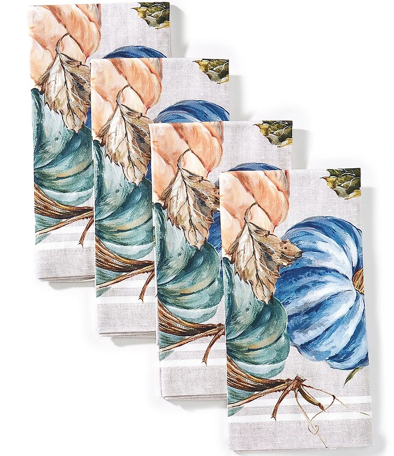 Southern Living Harvest Heirloom Pumpkin Napkins, Set of 4