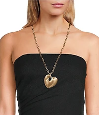 Southern Living Heart Long Pendant Statement Necklace
