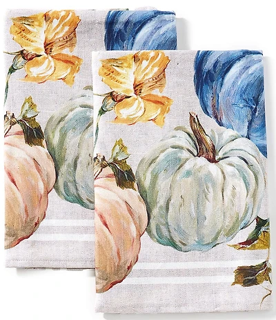 Southern Living Heirloom Pumpkin Kitchen Towels, Set of 2