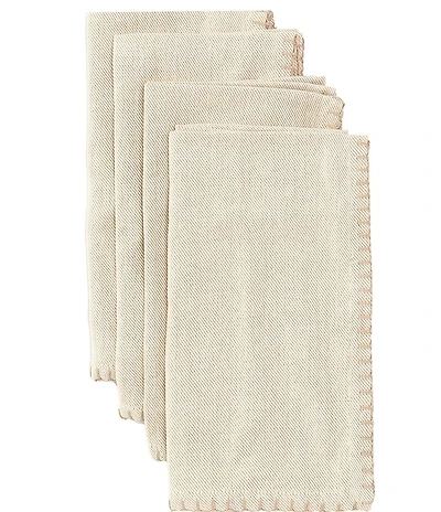 Noble Excellence Herringbone Napkins, Set of 4