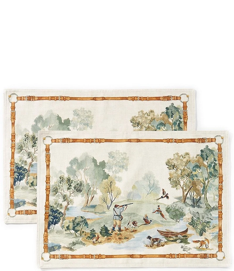 Southern Living Hunting Dogs Placemats, Set of 2