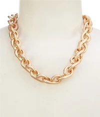 Southern Living Infinity Polished Link Chain Collar Necklace