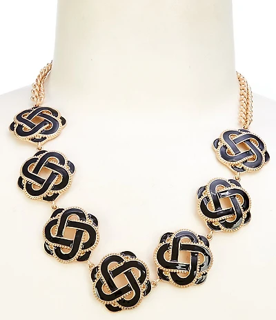 Southern Living Interlock Knot Collar Necklace