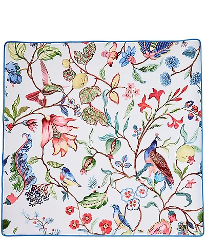 Southern Living Mahjong Bird Floral Mat