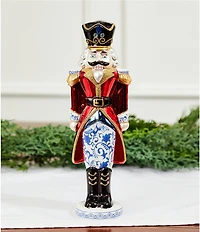 Southern Living Meet Me Under The Mistletoe Collection Glass Tabletop Nutcracker Figurine