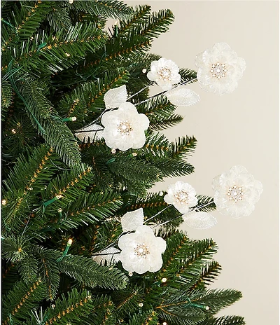 Southern Living Meet Me Under The Mistletoe Collection Pearlized Flower Pick, Set Of 2
