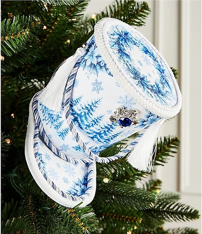 Southern Living Meet Me Under The Mistletoe Collection Toile Print Nutcracker Hat Pick